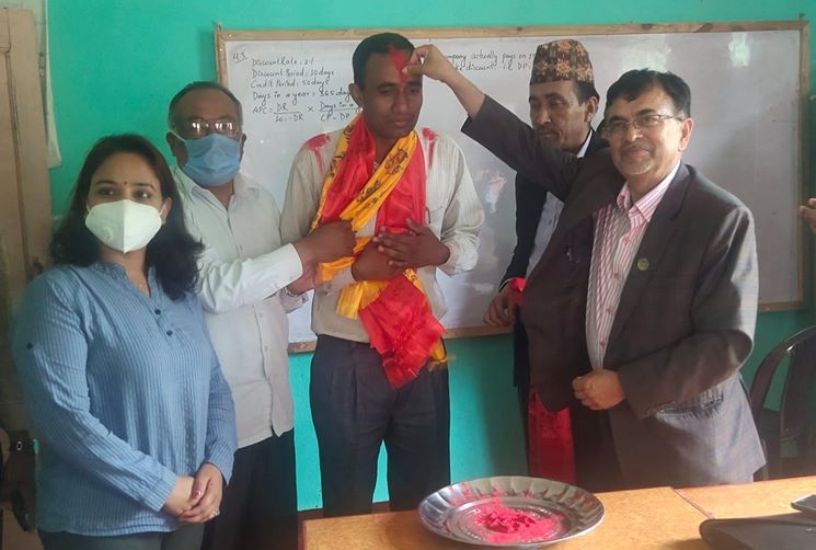 आदर्श बहुमुखी क्याम्पस प्रमुखमा विष्णु कोइराला नियुक्त