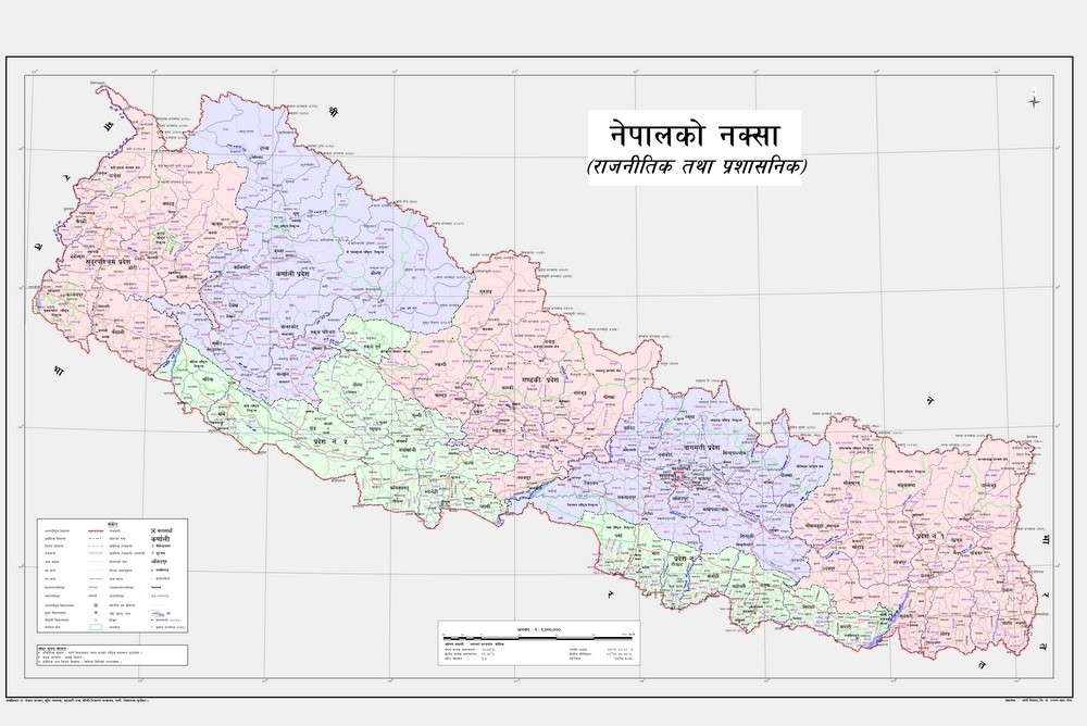 नेपालको नयाँ नक्सा धमाधम अँग्रेजीमा छापिँदै, भारतसहित विभिन्न देशलाई पठाउने तयारी
