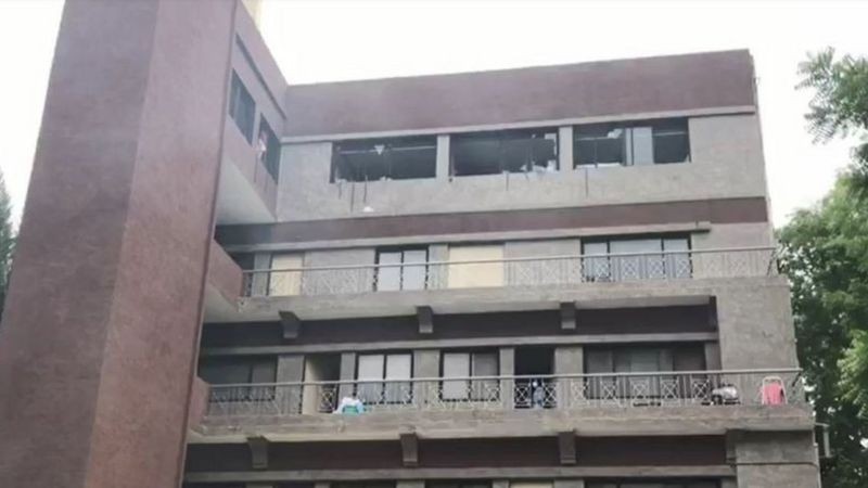 कोरोना विशेष अस्पतालमा आगलागी हुँदा ८ जनाको मृत्यु
