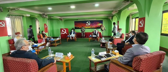 मन्त्रिपरिषद पुनर्गठनबारे नेकपाको बैठकमा छलफल