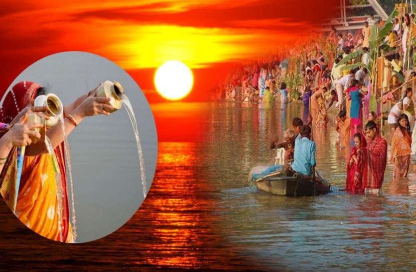 छठ पर्वको मुख्य दिन आज अस्ताउँदो सूर्यलाई अर्घ्य दिइँदै