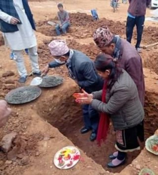 गजुरीको हाँगेटारमा चेपाङ छात्रबासको भवन शिलान्यास