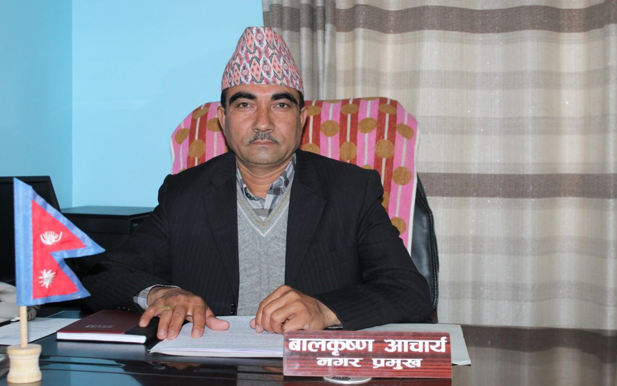 धुनिवेशीमा निर्माणाधिन भुवनेश्वरी खेल मैदानको काम सुस्त भयो : मेयर आचार्य