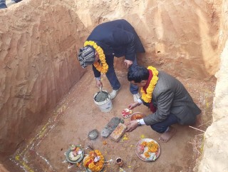 धादिङको थाक्रेमा सेफ हाउस भवन निर्माणको शिलान्यास