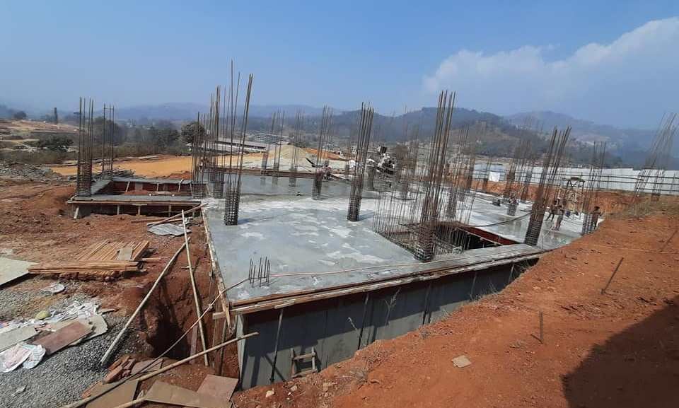 धुनिबेशी नगरपालिकाको प्रशासनिक भवन निर्माणकार्य द्रुतगतिमा