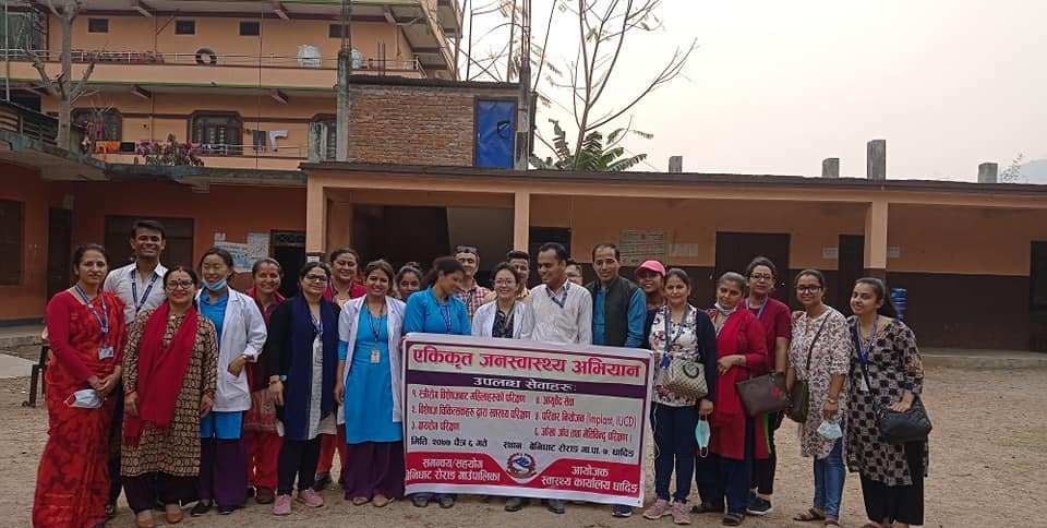 बेनिघाट रोराङको चरौँदीमा एक दिने एकिकृत जनस्वास्थ्य शिविर सञ्चालन