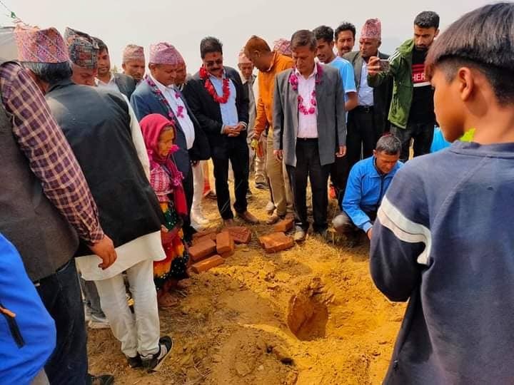 झिल्टुङ सम्पदा गाउँ सामुदायिक भवन शिलन्यास