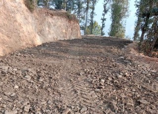 जिवनपुर-मरणघाट सडकमा ग्राभेल