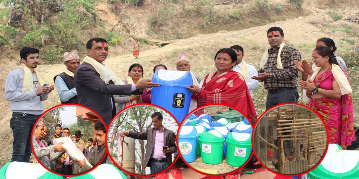 सहास नेपालद्धारा थाक्रेका विभिन्न समुहमा संयुक्त फिल्ड अनुगमन सँगै अन्तरक्रिया र सामाग्री वितरण
