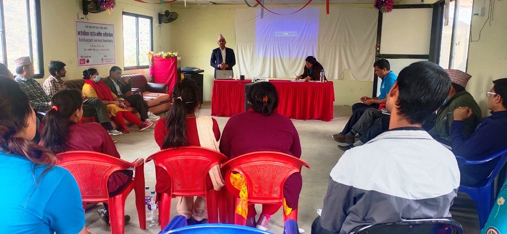 सहास नेपालको गाउँपालिका स्तरिय बार्षिक समिक्षा बैठक सम्पन्न