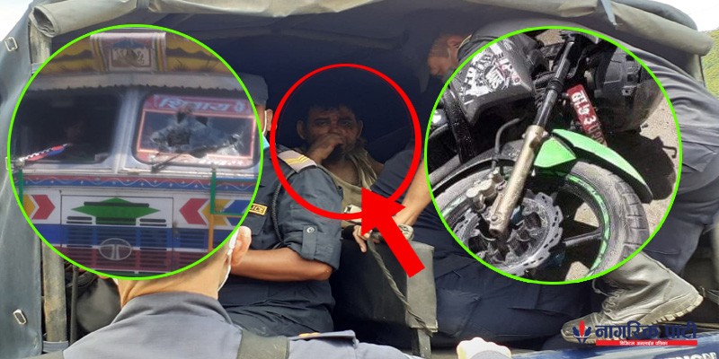 महादेवबेसीमा ट्रकको ठक्करबाट दुई जनाको मृत्यु, दुर्घटना पछि भागेका चालक सिम्लेमा समातिए