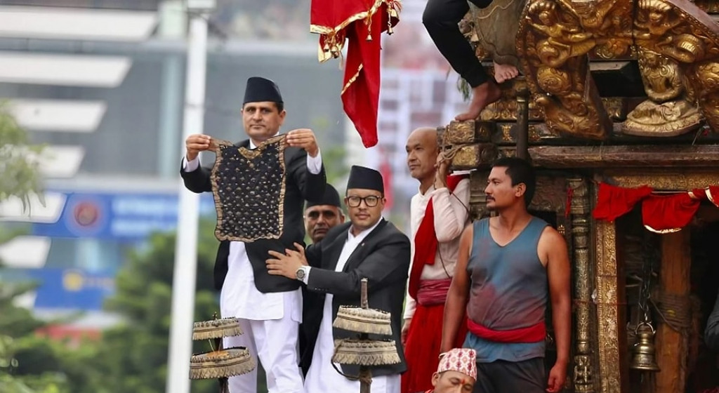 राष्ट्रपतिको उपस्थितिमा देखाइयो रातो मच्छिन्द्रनाथको भोटो