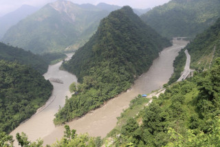 त्रिशूली र सेती नदीको सङ्गमस्थल गाईघाट