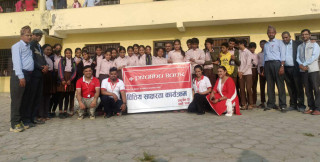 प्रभु बैंक धार्के शाखाद्धारा ज्योति माविमा वितिय साक्षरता कार्यक्रम