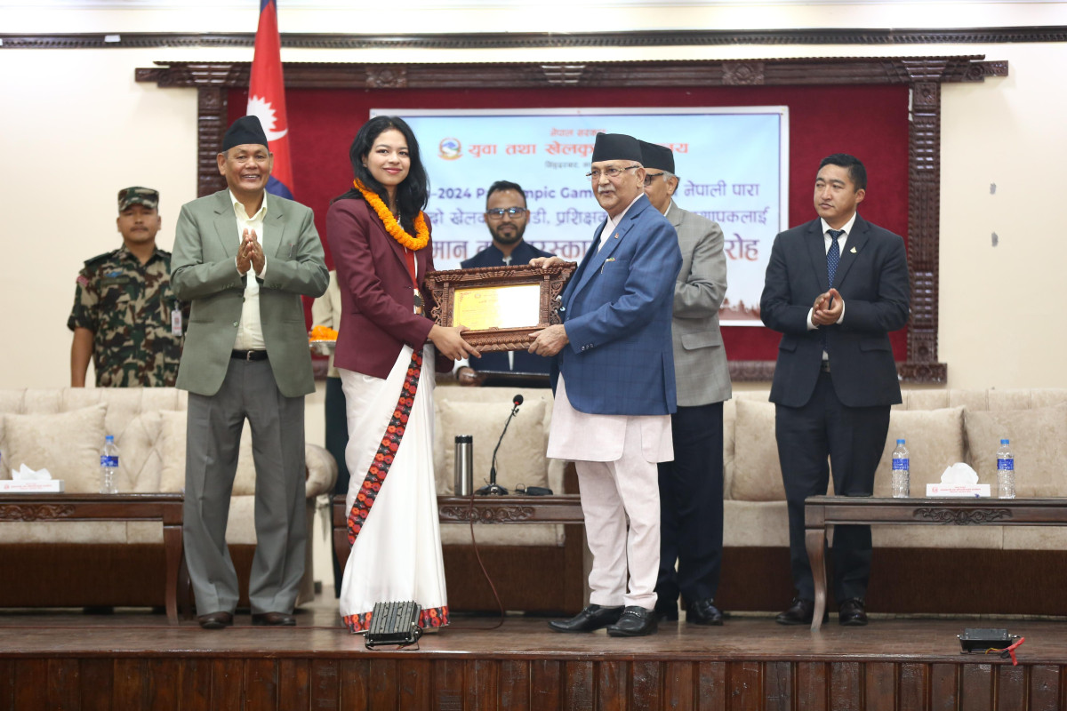 पेरिस पारालिम्पिक २०२४ की कास्य पदक विजेता पलेशा ६५ लाख सहित  सम्मान