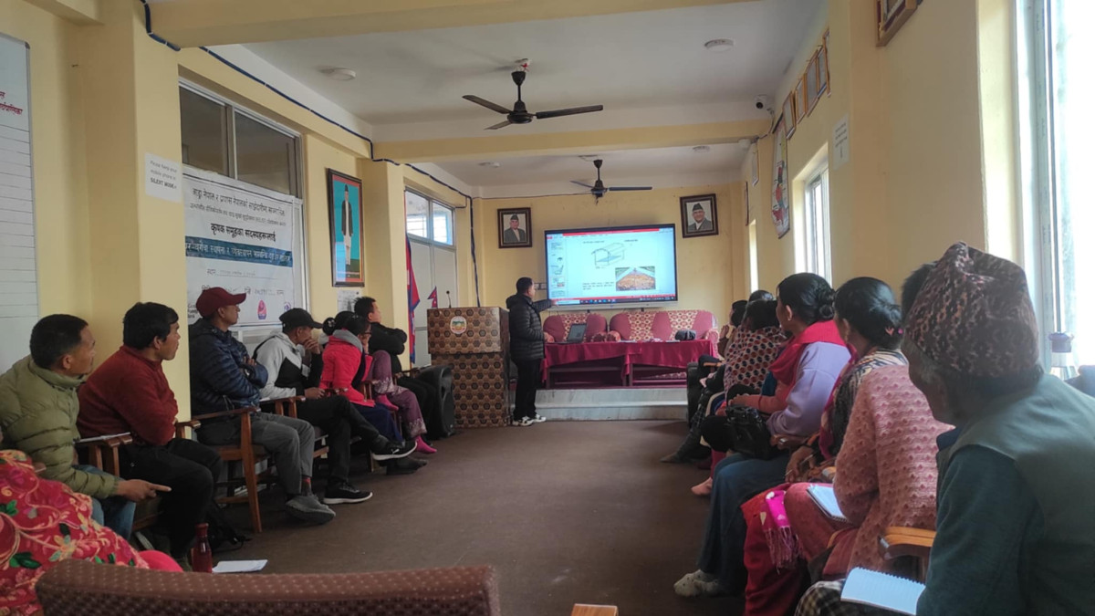 फुलखर्कमा घर बगैंचा व्यवस्थापन सम्बन्धि २ दिने तालिम सम्पन्न