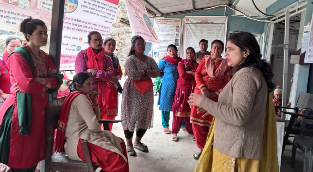 नौबिसे स्वास्थ्य चौकीमा १५४ जना महिलाको स्वास्थ्य परिक्षण