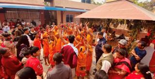 धुनिवेशीमा रहेको गोरखनाथ मन्दिरमा १८ जनाको सामुहिक व्रतबन्ध
