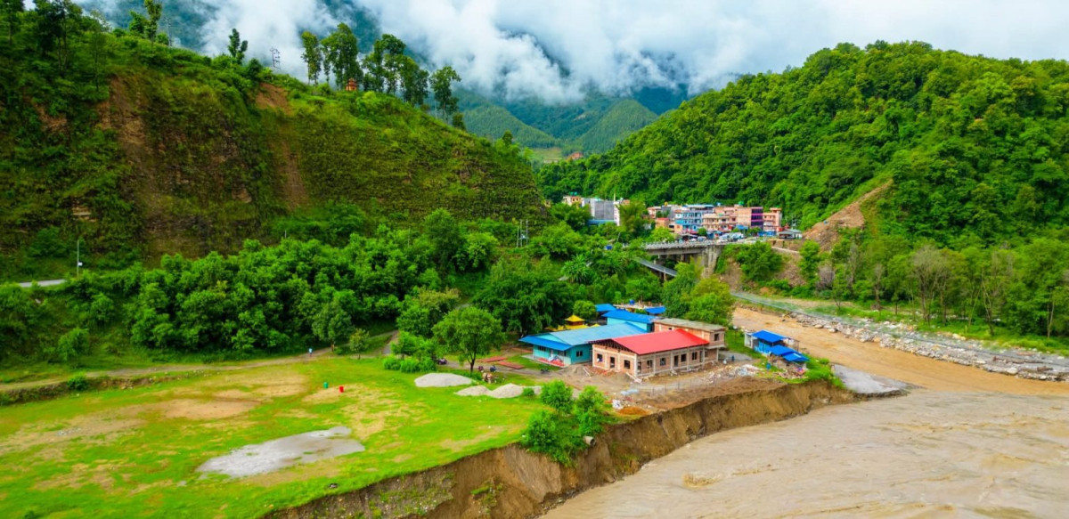 गल्छीको छाङ्गेश्वरमा भोटेकोशीको बाढीले करोडौंको क्षति
