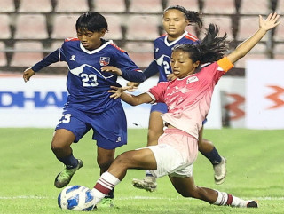 पूर्णिमा राईको ह्याट्रिकमा भुटानविरुद्ध नेपालको शानदार जित