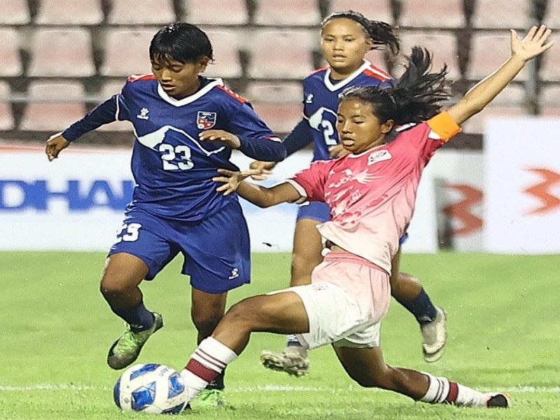 पूर्णिमा राईको ह्याट्रिकमा भुटानविरुद्ध नेपालको शानदार जित