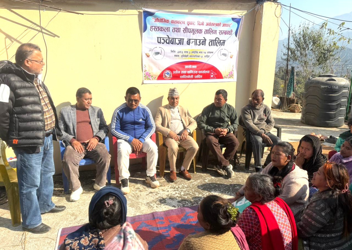 धादिङको धुनिवेशीमा १५ दिने पञ्चेबाजा बजाउने तालिम सुरु