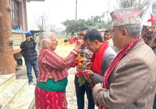 धादिङ १ मा नेकपाको घरदैलो अभियान सुरु