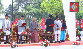 प्रधानमन्त्री बालेन्द्र शाहद्वारा शपथ ग्रहण