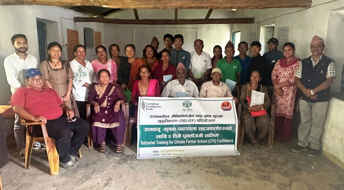 गंगाजमुनामा जलवायु कृषकको क्षमता अभिवृद्धि तालिम सञ्चालन