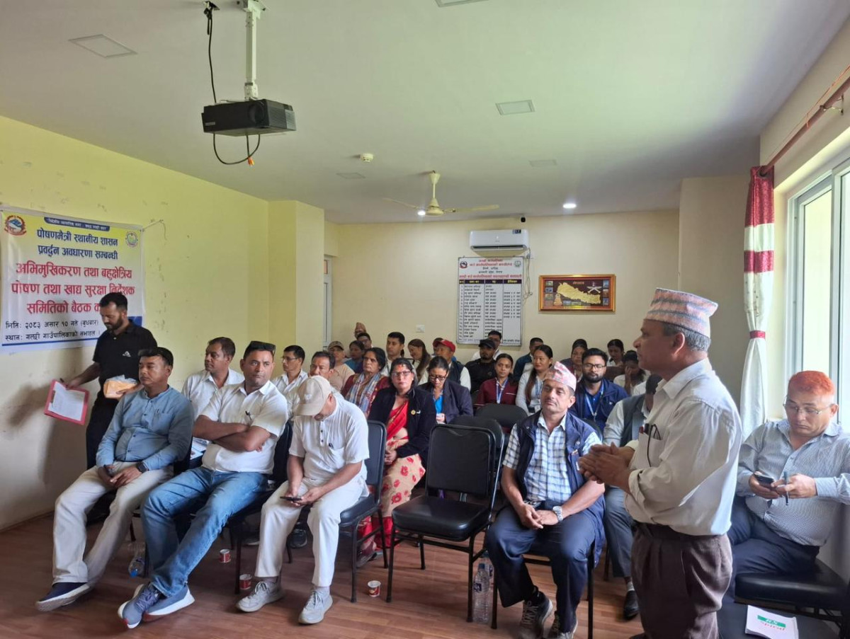 गल्छीमा पोषणमैत्री स्थानीय शासन प्रवर्द्धन सम्बन्धी अभिमुखीकरण सम्पन्न