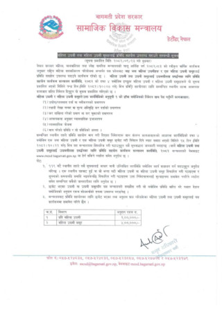 महिला उद्यमी तथा महिला उद्यमी समूहलाई प्रविधि सहयोग उपलब्ध गराउने सम्बन्धी थाक्रे गाउँपालिकाको सूचना