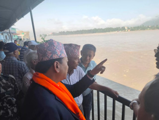 बाढी र कटानले पुर्‍याएको क्षतिको स्थलगत अवलोकन