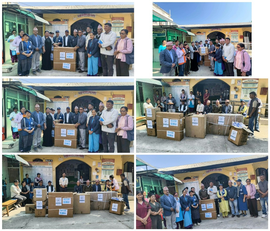 गजुरी प्राथमिक स्वास्थ्य केन्द्रलाई २८ लाख ७५ हजार रुपैयाँभन्दा बढीका स्वास्थ्य उपकरण हस्तान्तरण